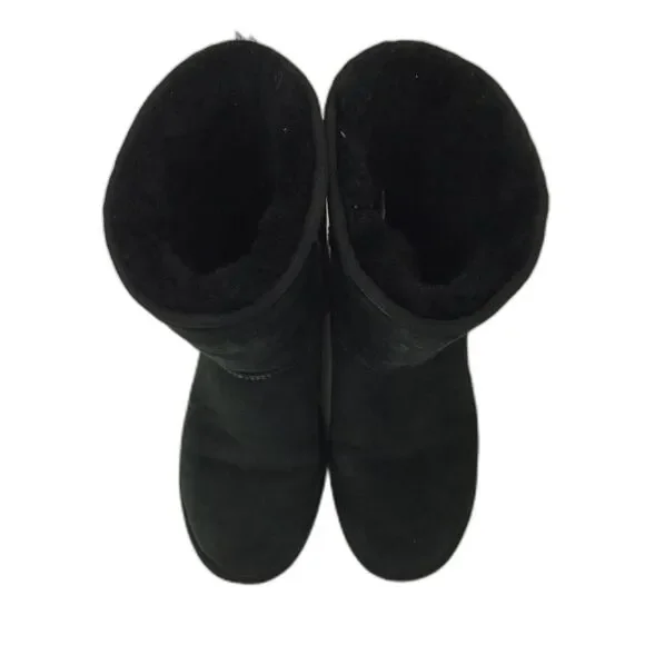 UGG Women's Black Fleece Lined Boots - Picture 3 of 5